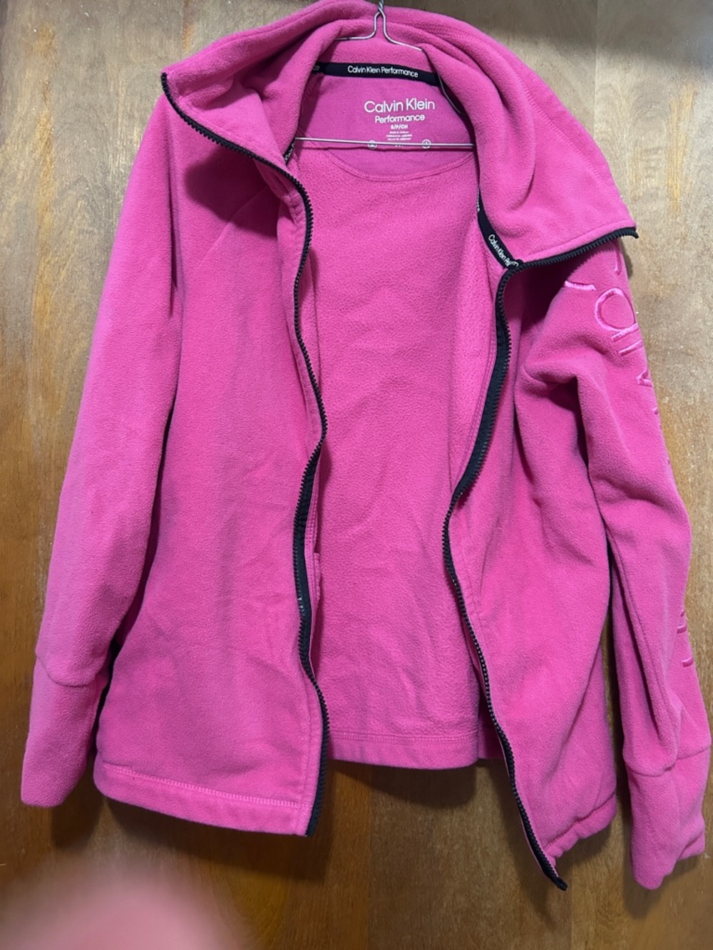 Pink Calvin Klein Performance Fleece Jacket